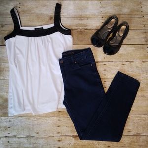 Vera Wang Skinny Ankle Jeans